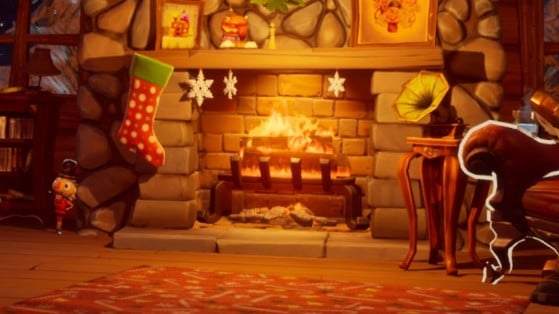 Fortnite Guide: warm yourself by the fireplace in the Winterfest Cabin