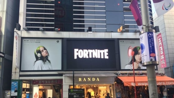 Giant Fortnite posters appear in several cities around the world