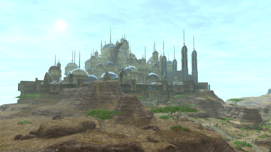 FFXIV: Ul'Dah from the sky - Final Fantasy XIV