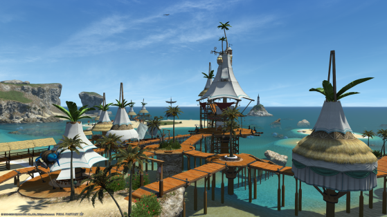 FFXIV: Costa del Sol from the sky - Final Fantasy XIV