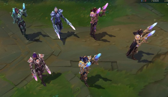 Victorious Lucian chromas: front view - League of Legends