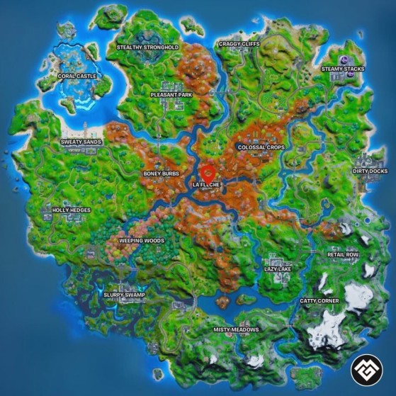 Fortnite player discovers the Zero Point in real life on Google Maps