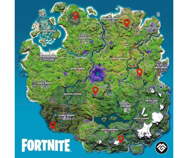 Fortnite Season 7 Where to find tech weapons & IO Guards Millenium