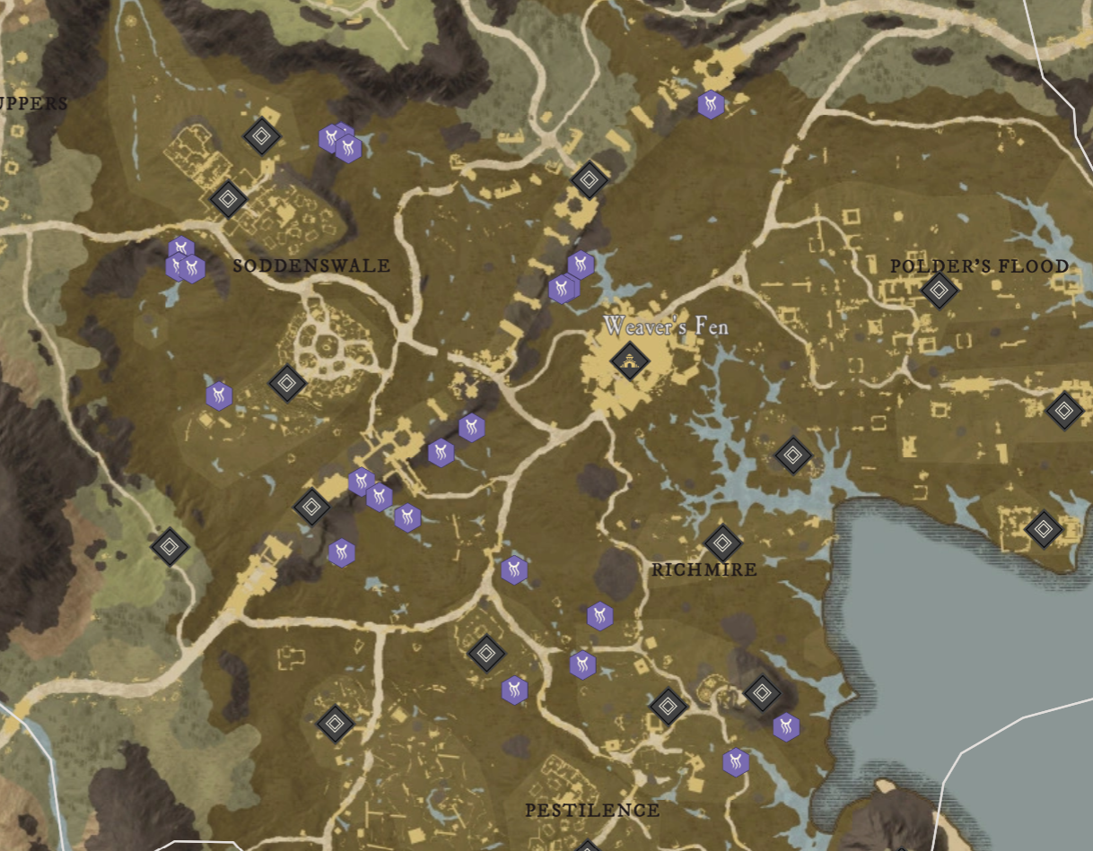 Where to find Rivercress for Water Motes & Water Reagents in New World