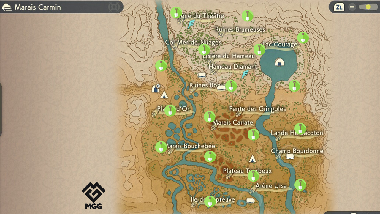 Peat block Pokémon Arceus Where to find it on the map? Millenium