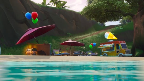 Fortnite: dancing at different beach parties, 14 Days of Summer, event