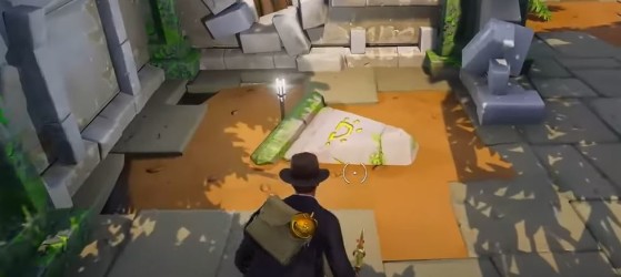An example of a symbol found on the ground - Fortnite