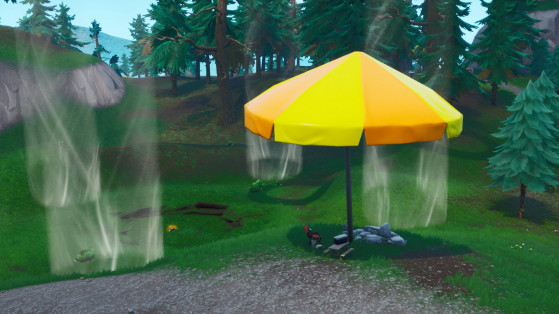 Fortnite: Bounce off a giant beach umbrella in different matches