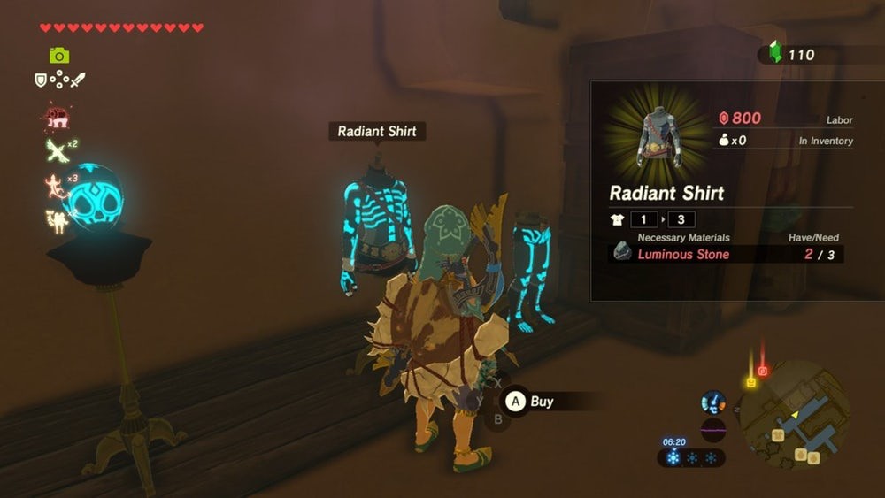 Zelda BotW Guide Getting the full radiant set Millenium