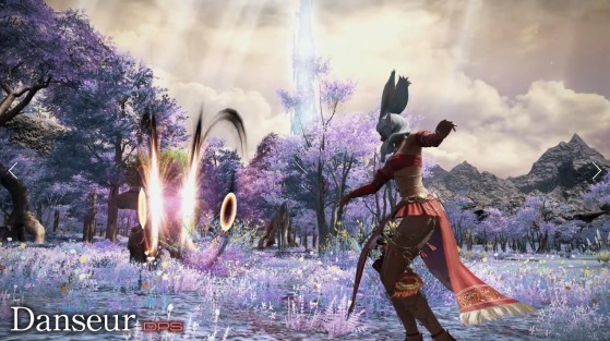 The Dancer, a Physical Ranged DPS class: https://fr.finalfantasyxiv.com/ - Final Fantasy XIV