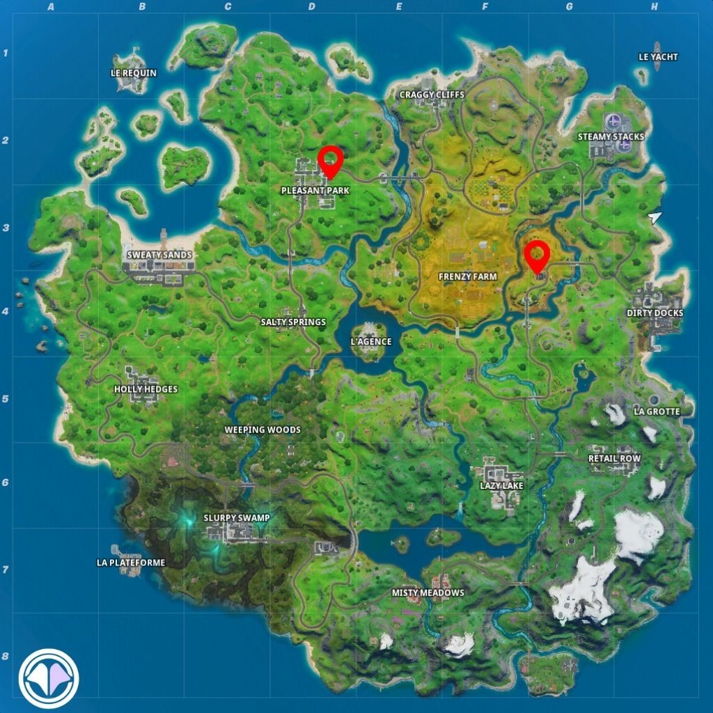 Fortnite Brutus' Briefing: Shadow Safe Houses locations - Millenium