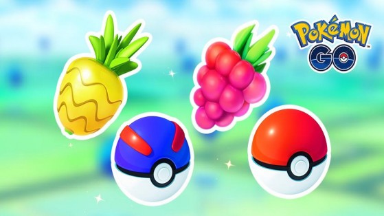 Pokemon GO: 1 Coin box with pokeballs, superballs and berries