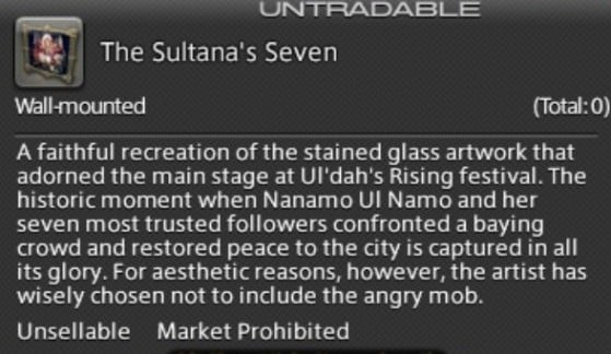 FFXIV The Sultana's Seven - Final Fantasy XIV