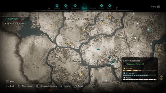 Location of the treasure map - Assassin's Creed Valhalla
