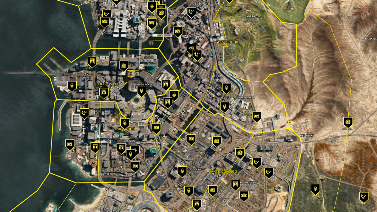 Cyberpunk night city map фото 74