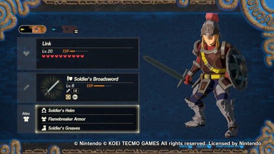 How to change and dye clothes in Hyrule Warriors: Age of Calamity