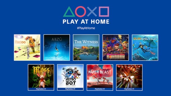 'Play at Home': PlayStation users will get 10 free games