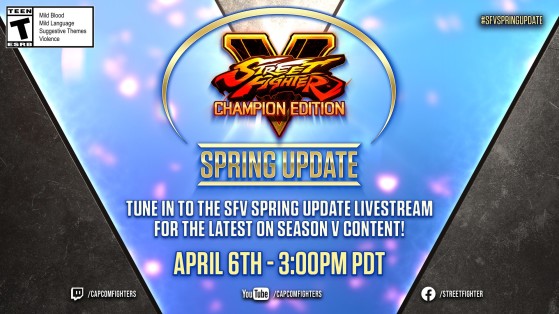 Street Fighter V Spring Update event in April