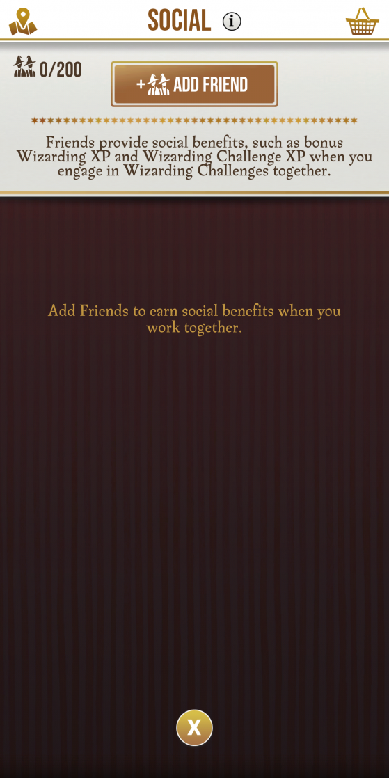 Select 'Add Friend' - Harry Potter Wizards Unite
