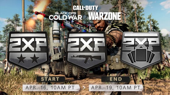 Warzone double XP weekend begins on April 16th