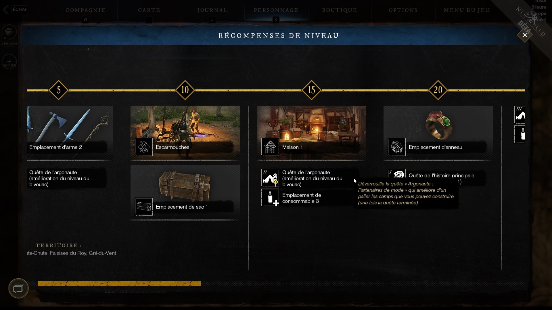 New World How to build and upgrade your Camp Millenium