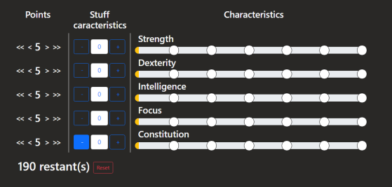 New World Builder: Stat Point Allocation - New World