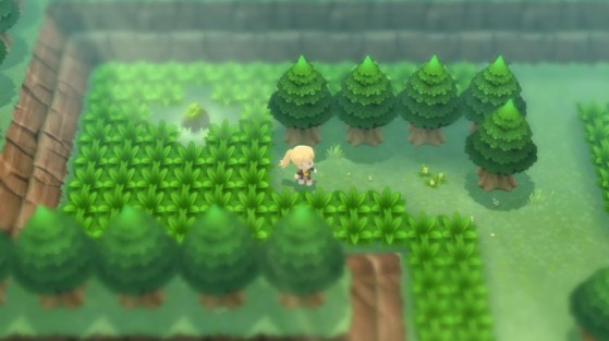 The Moss Rock in Eterna Forest. - Pokémon Brilliant Diamond & Shining Pearl