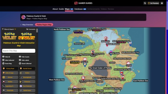 Pokemon Scarlet Type Chart Map for Nintendo Switch by J_DJ - GameFAQs