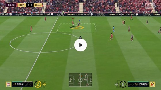 Example of a control zone in King of the Hill. GIF: EA Sports - FIFA 20