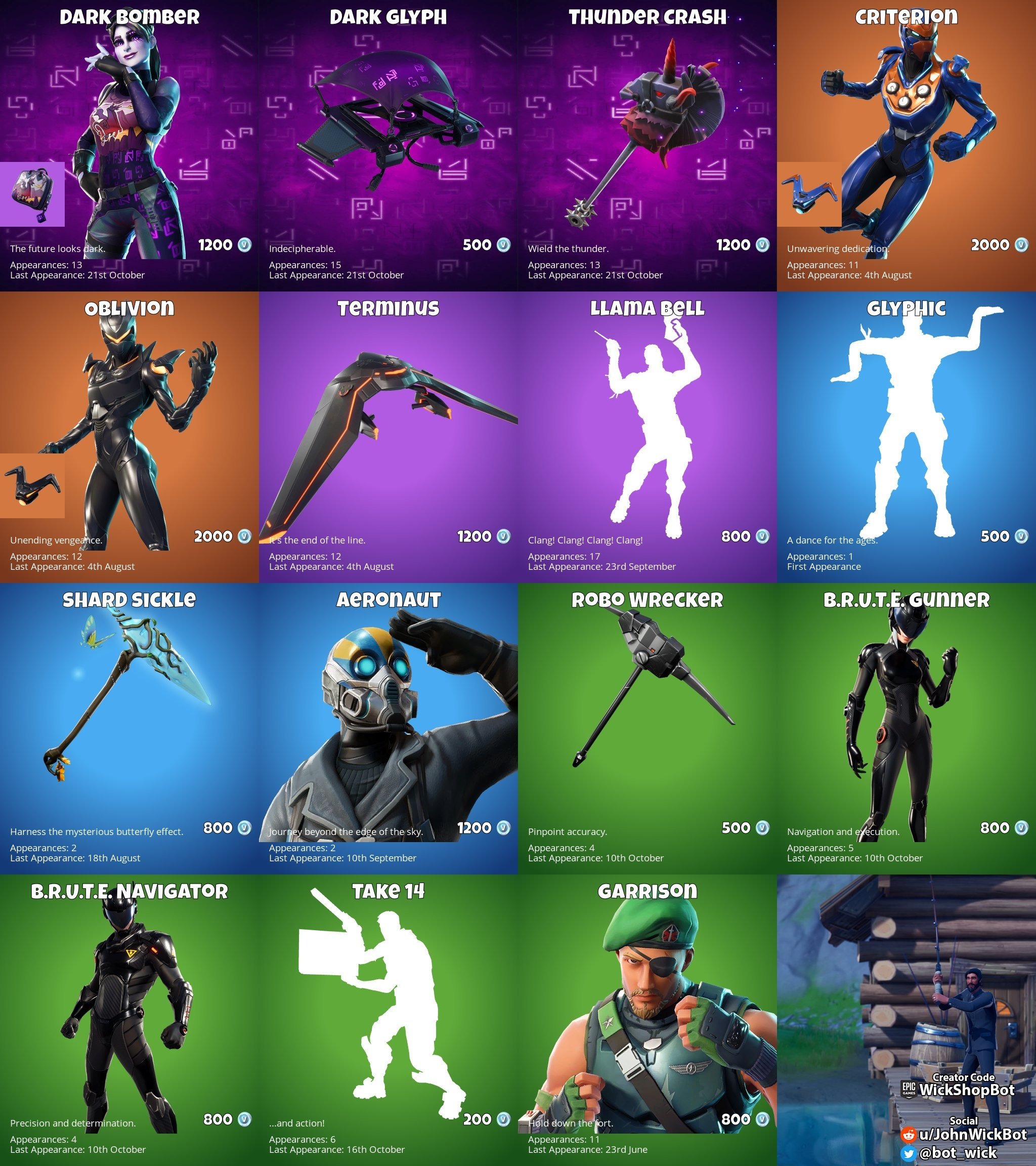 Fortnite Battle Royale Item Shop: Dark Bomber for November 21 - Millenium