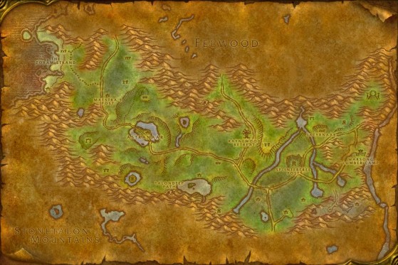 Ashenvale, shorty after it was vacated by the Orcs. - World of Warcraft: Classic