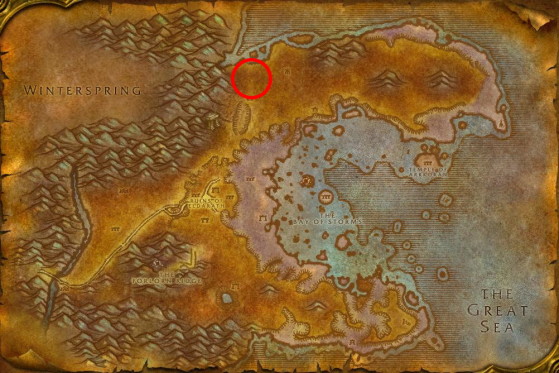 Location of Ursolan in Azshara - World of Warcraft: Classic