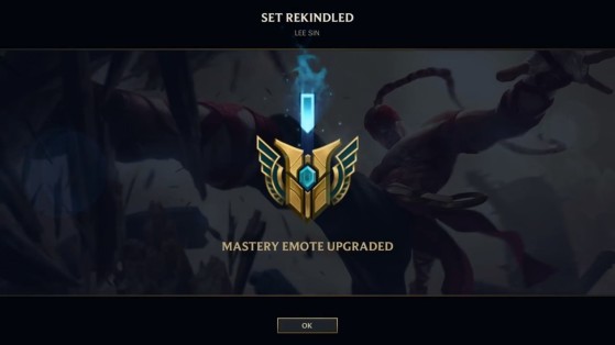 That's a nice upgrade for the Mastery Emote, isn't it? - League of Legends