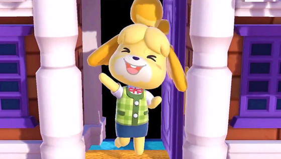 Rumour has it Isabelle is quite the hit with Doomguy... - Animal Crossing: New Horizons