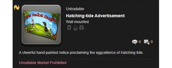 Hatching-tide Advertisement furniture - Final Fantasy XIV