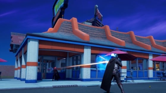 Fortnite Chapter 2 Season 5: Deal damage to opponents at Durrr Burger or Durrr Burger Food Truck