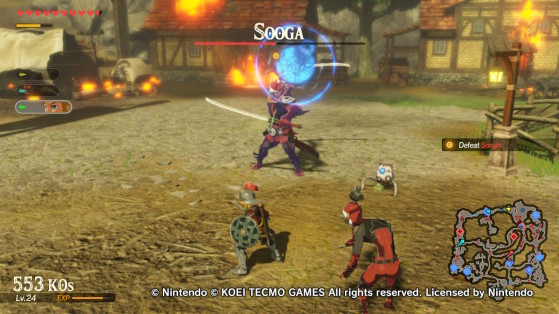 Sooga and a remote bomb trigger. - Hyrule Warriors: Age of Calamity