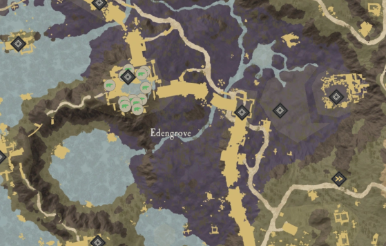 Mountain Elemental Locations in Edengrove. - New World