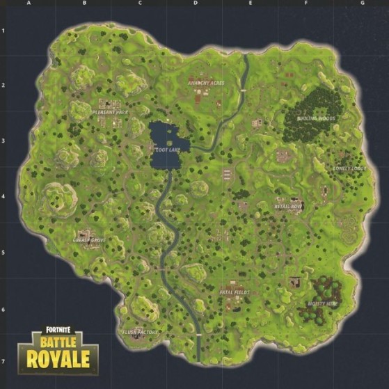 Named locations generally contain loots - Fortnite