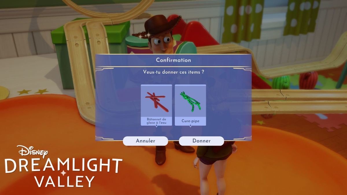 Toy Story Disney Dreamlight Valley Ice stick, pipe cleaner... Where to