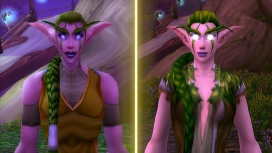 Night Elves in Classic v BFA - World of Warcraft: Classic