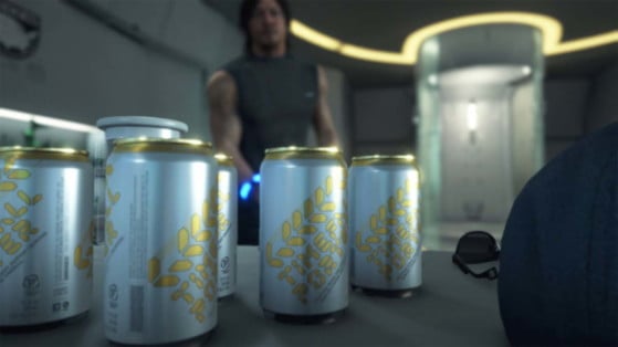 How to remove Monster Energy from the table in Death Stranding?