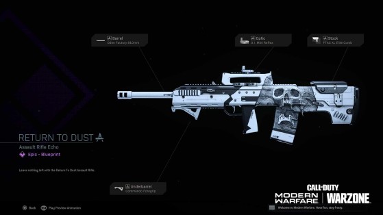 Epic weapon blueprint - Call of Duty: Modern Warfare