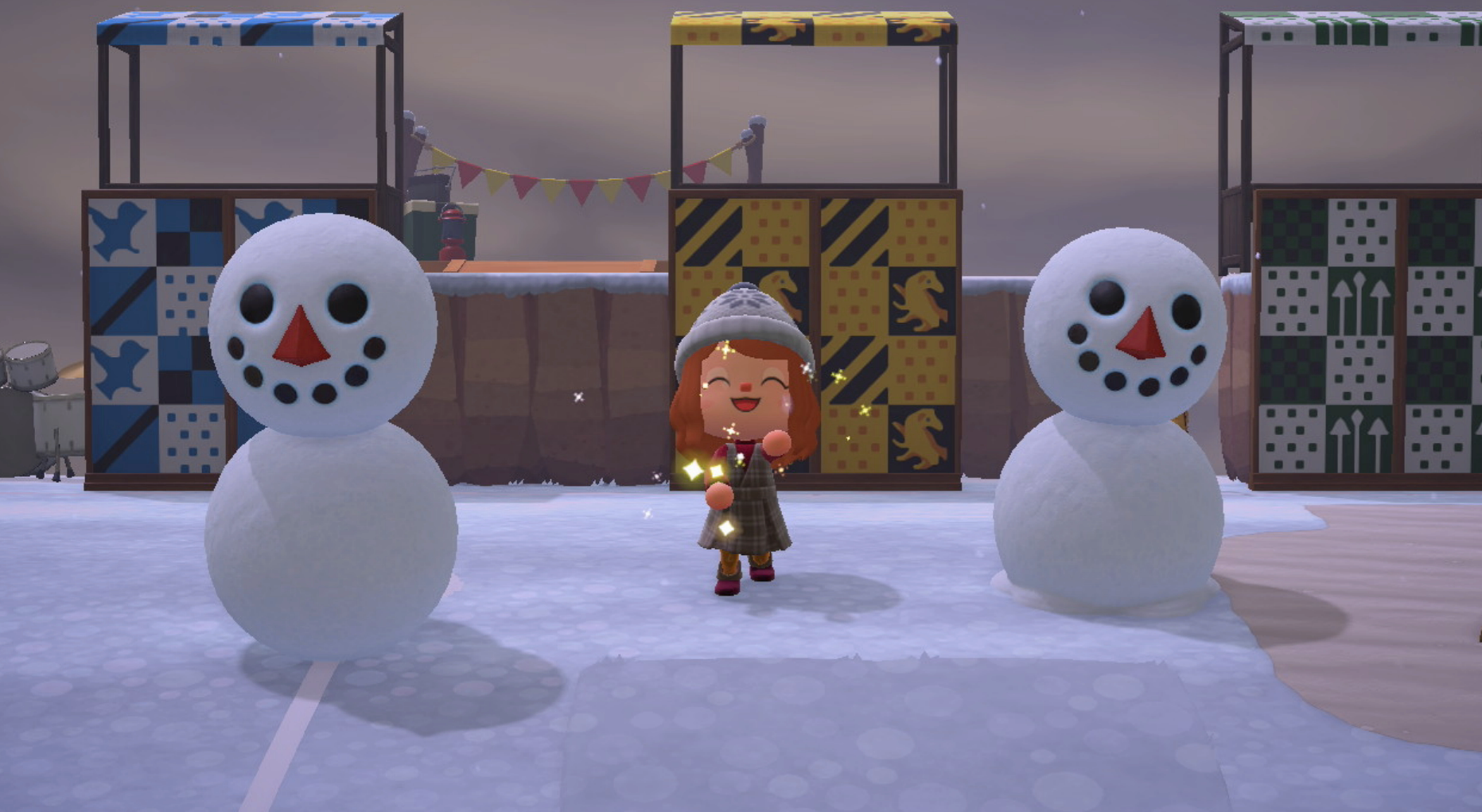 Animal Crossing New Horizons Winter Snowflake and Snowboy DIY recipe