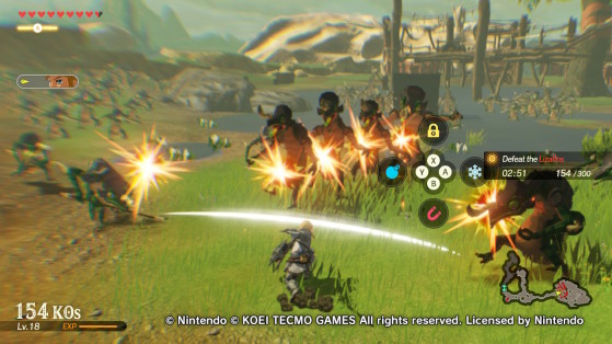 The Lizalfos Infestation mission in Hyrule Warriors: Age of Calamity. - Hyrule Warriors: Age of Calamity