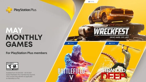 May PlayStation Plus games include Battlefield V and Wreckfest