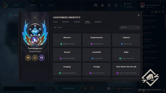 This is how the new title system would work - League of Legends