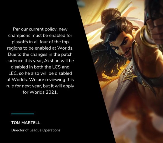 This is how Riot Games confirmed Akshan's absence from the Worlds - League of Legends
