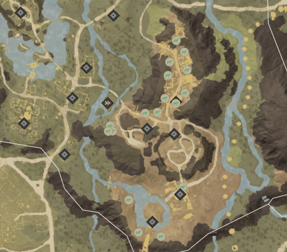 Tundra Elemental Locations in Brightwood. - New World