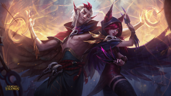 Xayah and Rakan are two of the most well-known vastayas in the game. - League of Legends